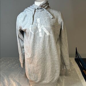 Calvin Klein Light Gray Hoodie Sweatshirt